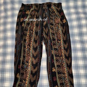 ISO printed corduroy pants with pockets